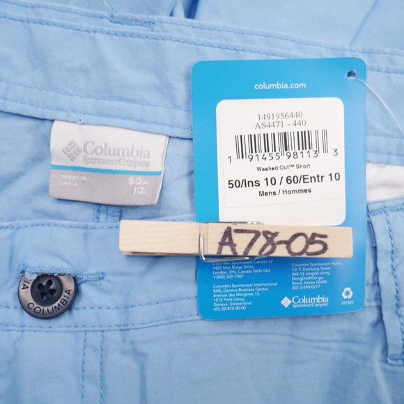 Columbia Men's Lightweight Poplin Summer Shorts - Picture 6 of 9